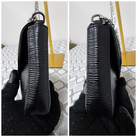 LOUIS VUITTON Epi Felicie Crossbody Bag Black - Picture 8 of 14